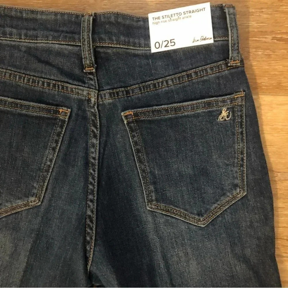 Sam Edelman The Stiletto Straight High Rise Straight Ankle Jeans Size 25 NWT - Picture 8 of 9